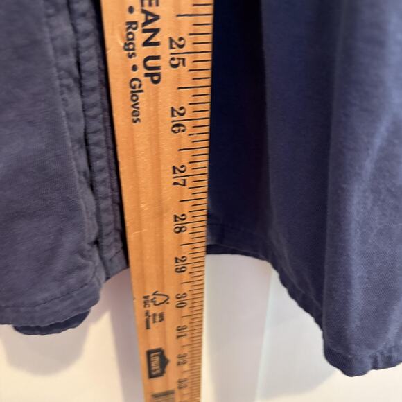 American Eagle Shirt Mens Large Blue Super Soft Standard Fit Button Up Pockets - Picture 8 of 13